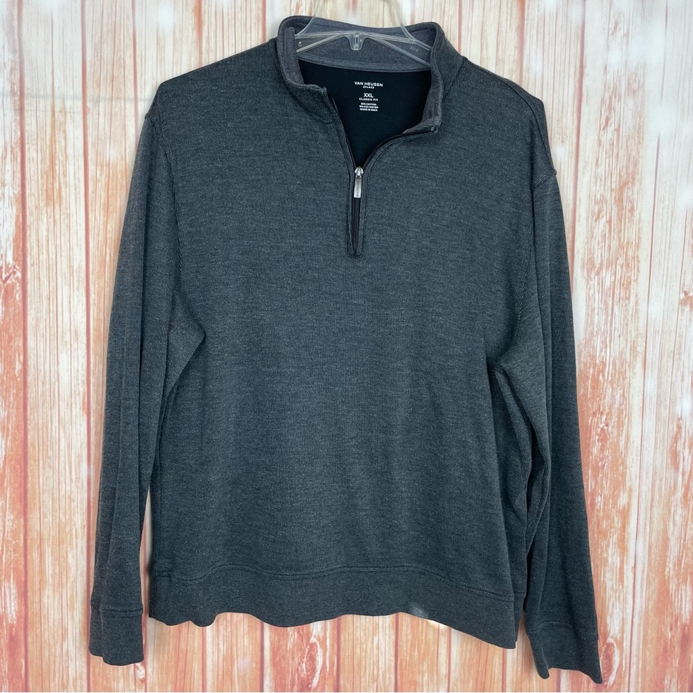 Van Heusen Pull Over 1/4 Zip Sweater (XXL)